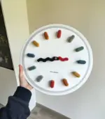 Modern 3D Silent Wall Clock – Stylish Resin Living Room Decor - Image 2