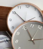 Contemporary Wooden Wall Clock with Chic Design - Image 2