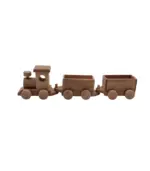 Wooden Toy Train Set with Trailer|Locomotive Train Toy - Image 2