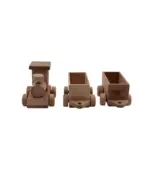 Wooden Toy Train Set with Trailer|Locomotive Train Toy - Image 3